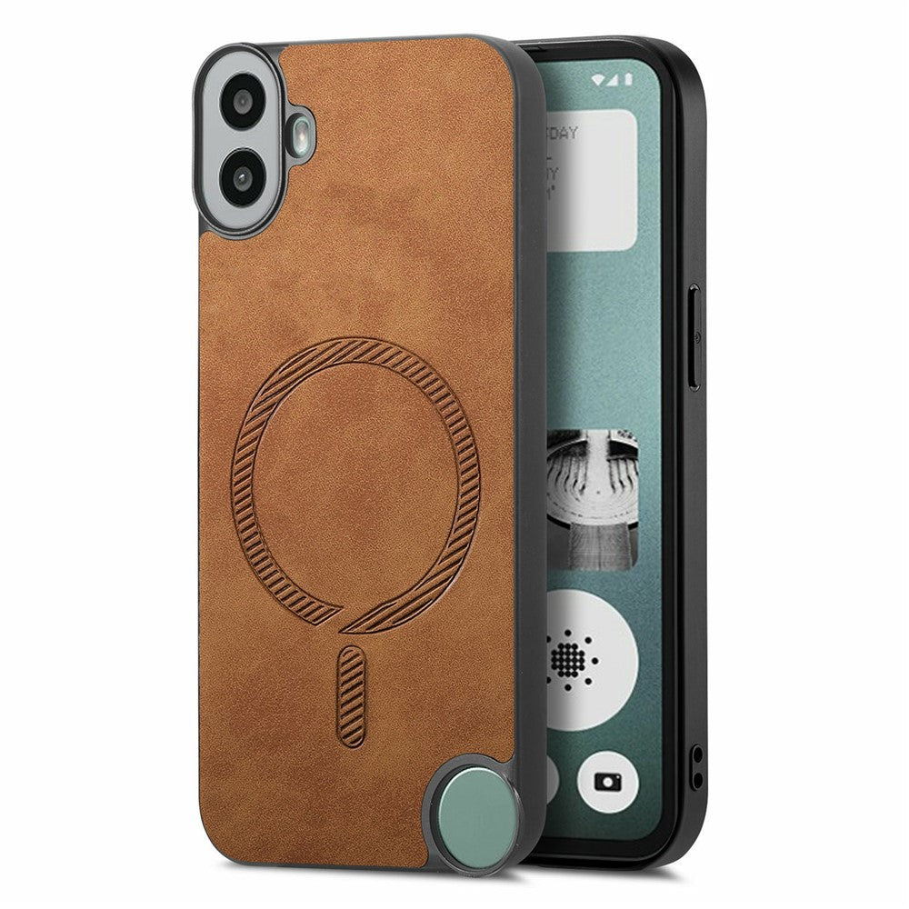 Nothing CMF Phone 1 Magnetische Handyhülle – Leder-Rückseite, hautfreundlich