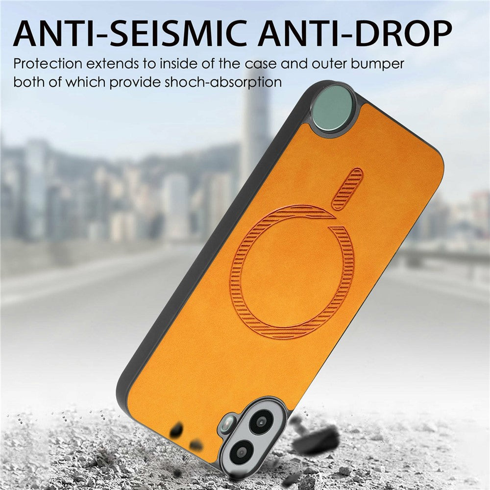 Nothing CMF Phone 1 Magnetische Handyhülle – Leder-Rückseite, hautfreundlich