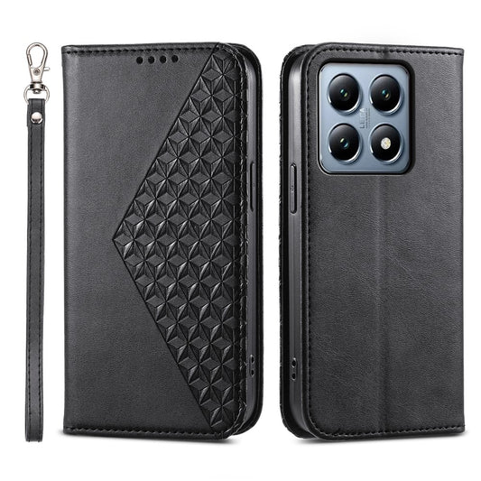 Xiaomi 14T Pro Handyhülle – aus PU-Leder mit Kalbsstruktur und Geldbörse