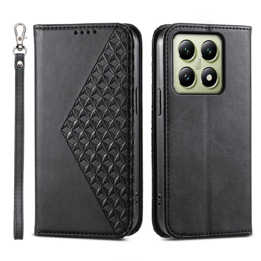 Xiaomi 14T Handyhülle – aus PU-Leder mit Kalbsstruktur und Geldbörse