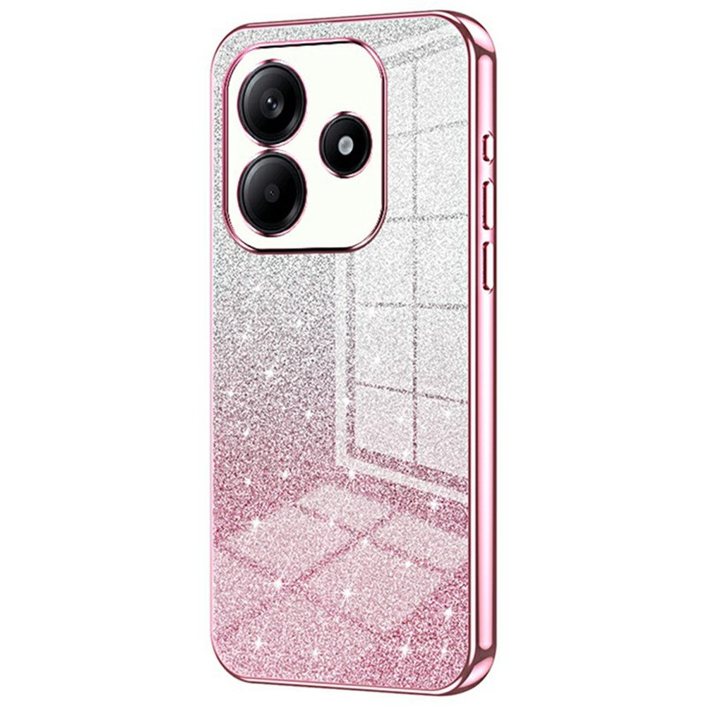 For Xiaomi Redmi Note 14 5G Case Electroplating Gradient Glitter TPU Phone Cover