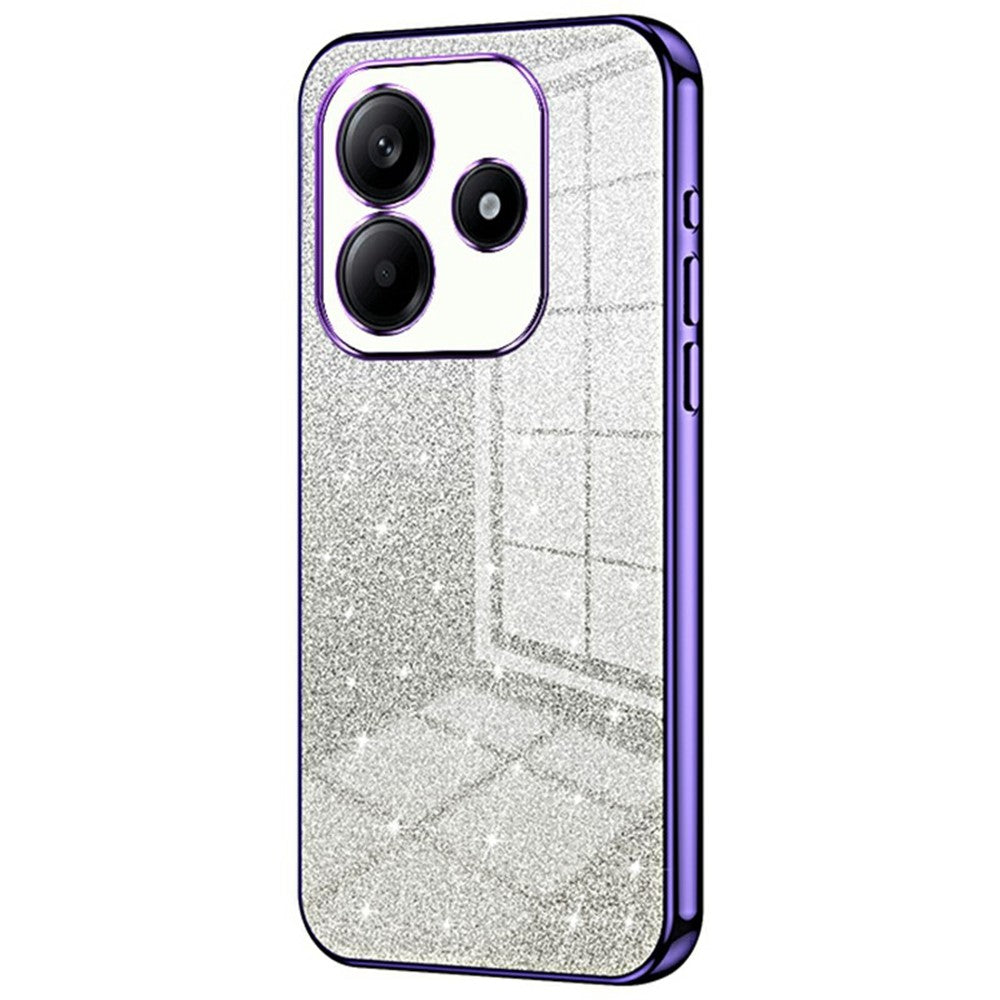 For Xiaomi Redmi Note 14 5G Case Electroplating Gradient Glitter TPU Phone Cover