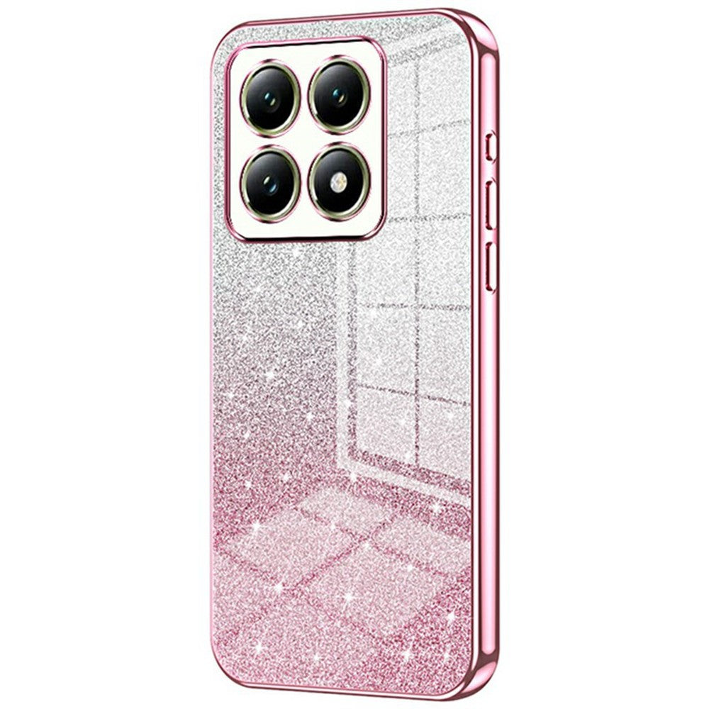 For Xiaomi 14T Case Electroplating Gradient Glitter TPU Phone Cover
