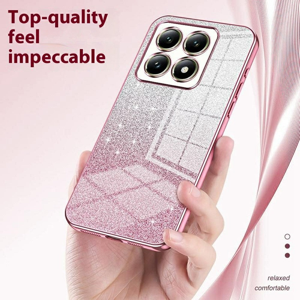 For Xiaomi 14T Case Electroplating Gradient Glitter TPU Phone Cover