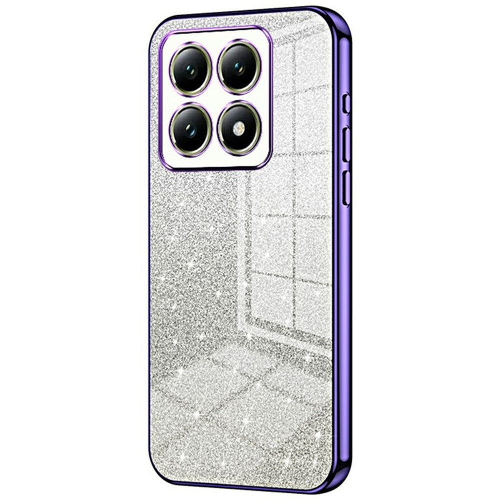 For Xiaomi 14T Case Electroplating Gradient Glitter TPU Phone Cover