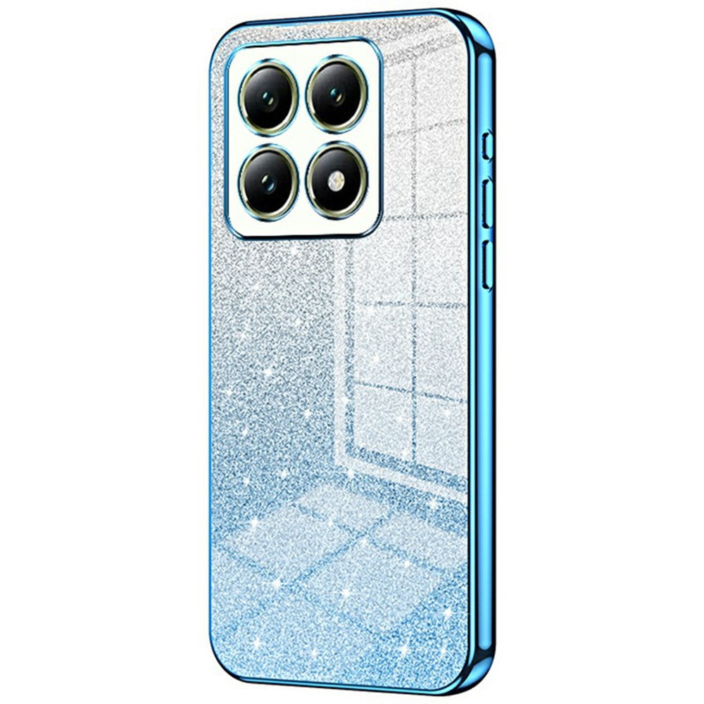 For Xiaomi 14T Case Electroplating Gradient Glitter TPU Phone Cover