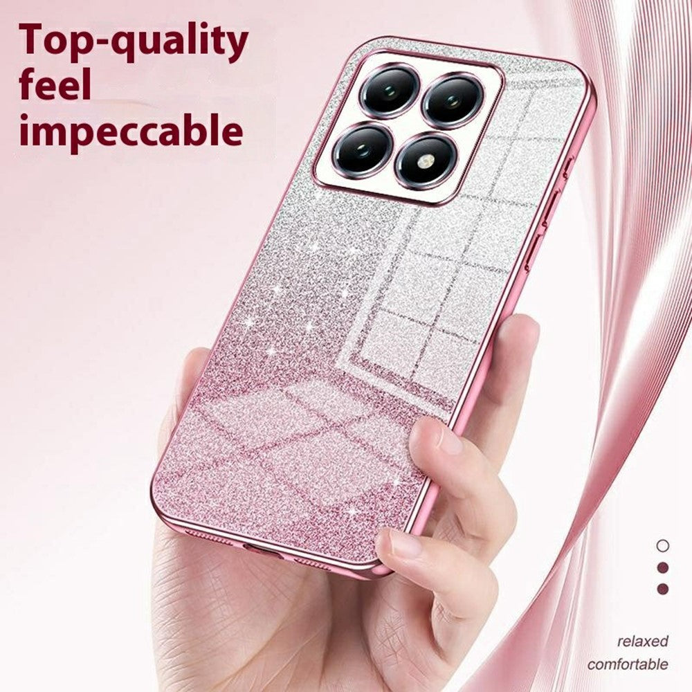 For Xiaomi 14T Pro Case Electroplating Gradient Glitter TPU Phone Cover