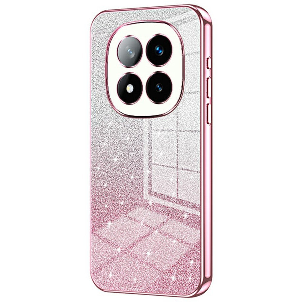 For Xiaomi Redmi Note 14 Pro+ 5G Case Electroplating Gradient Glitter TPU Phone Cover