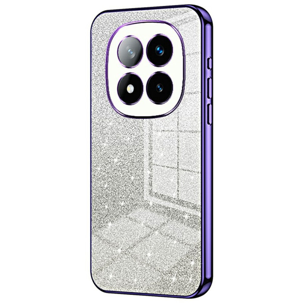 For Xiaomi Redmi Note 14 Pro+ 5G Case Electroplating Gradient Glitter TPU Phone Cover