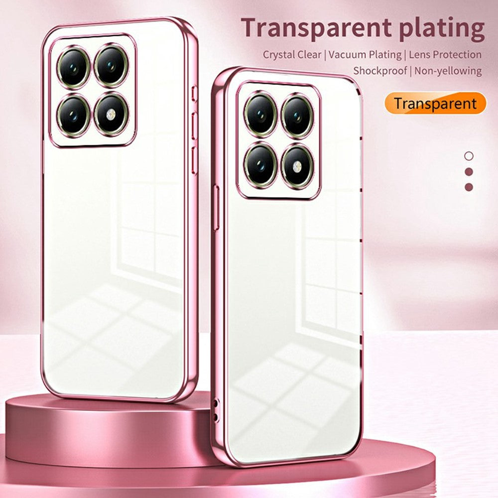 For Xiaomi 14T Case Electroplating Frame Soft TPU Phone Cover
