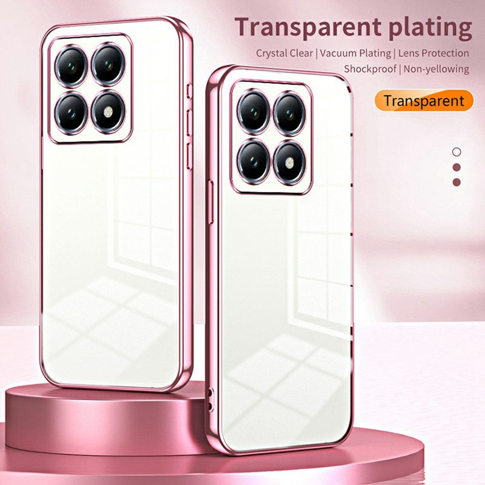 For Xiaomi 14T Pro Case Electroplating Frame Soft TPU Phone Cover