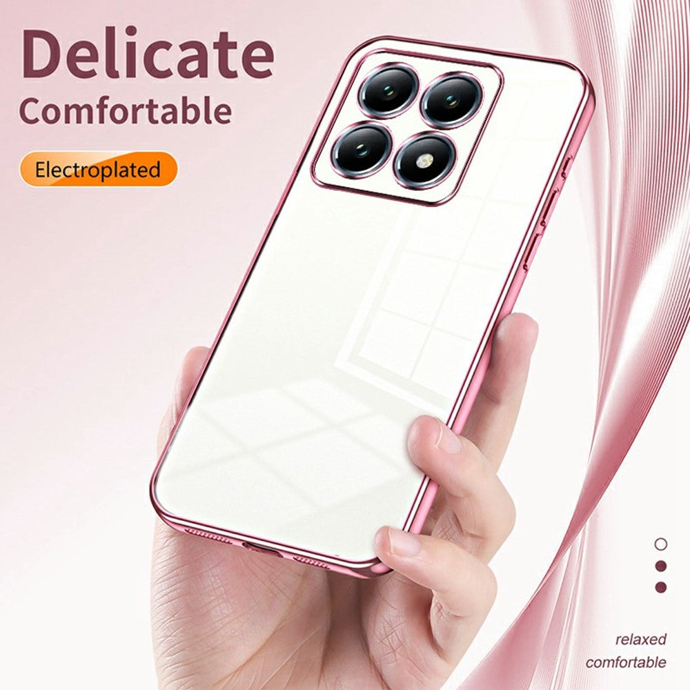 For Xiaomi 14T Pro Case Electroplating Frame Soft TPU Phone Cover
