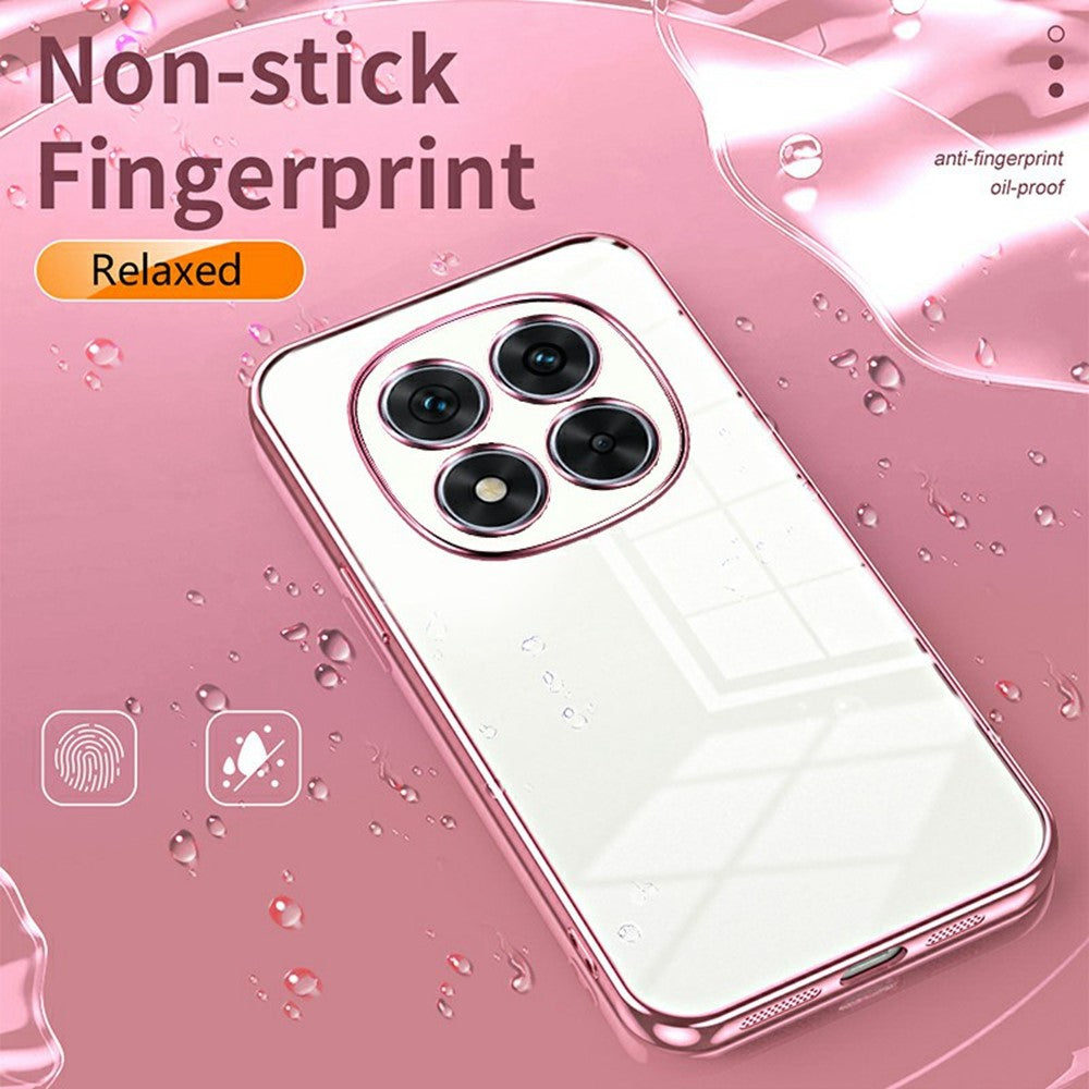 For Xiaomi Redmi Note 14 Pro 5G / Poco X7 5G Case Electroplating Frame Soft TPU Phone Cover