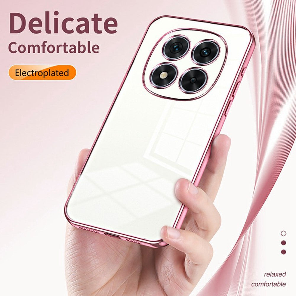 For Xiaomi Redmi Note 14 Pro 5G / Poco X7 5G Case Electroplating Frame Soft TPU Phone Cover
