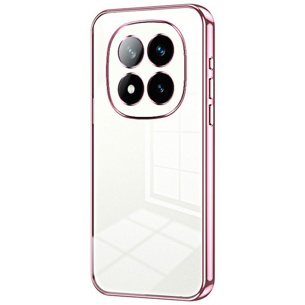 For Xiaomi Redmi Note 14 Pro+ 5G Case Electroplating Frame Soft TPU Phone Cover