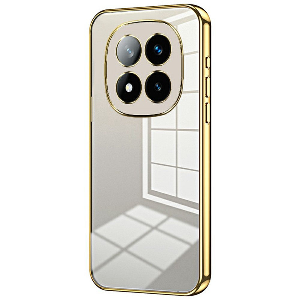 For Xiaomi Redmi Note 14 Pro+ 5G Case Electroplating Frame Soft TPU Phone Cover