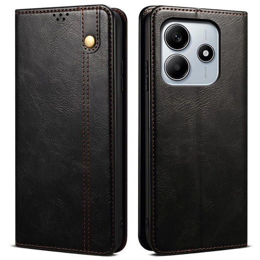 Xiaomi Redmi Note 14 5G Wallet-Handyhülle – Crazy Horse Textur Waxy Leder Standfunktion