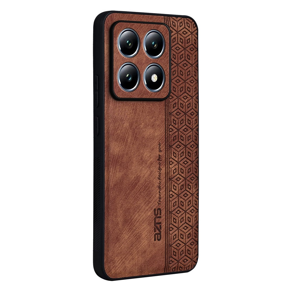 AZNS For Xiaomi 14T Case Protective PU Leather Covered TPU Phone Shell