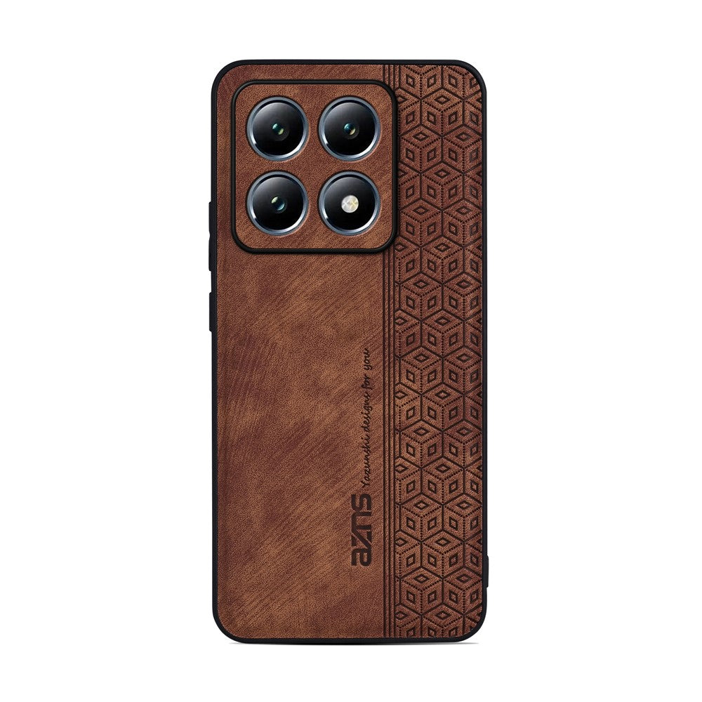 AZNS For Xiaomi 14T Case Protective PU Leather Covered TPU Phone Shell