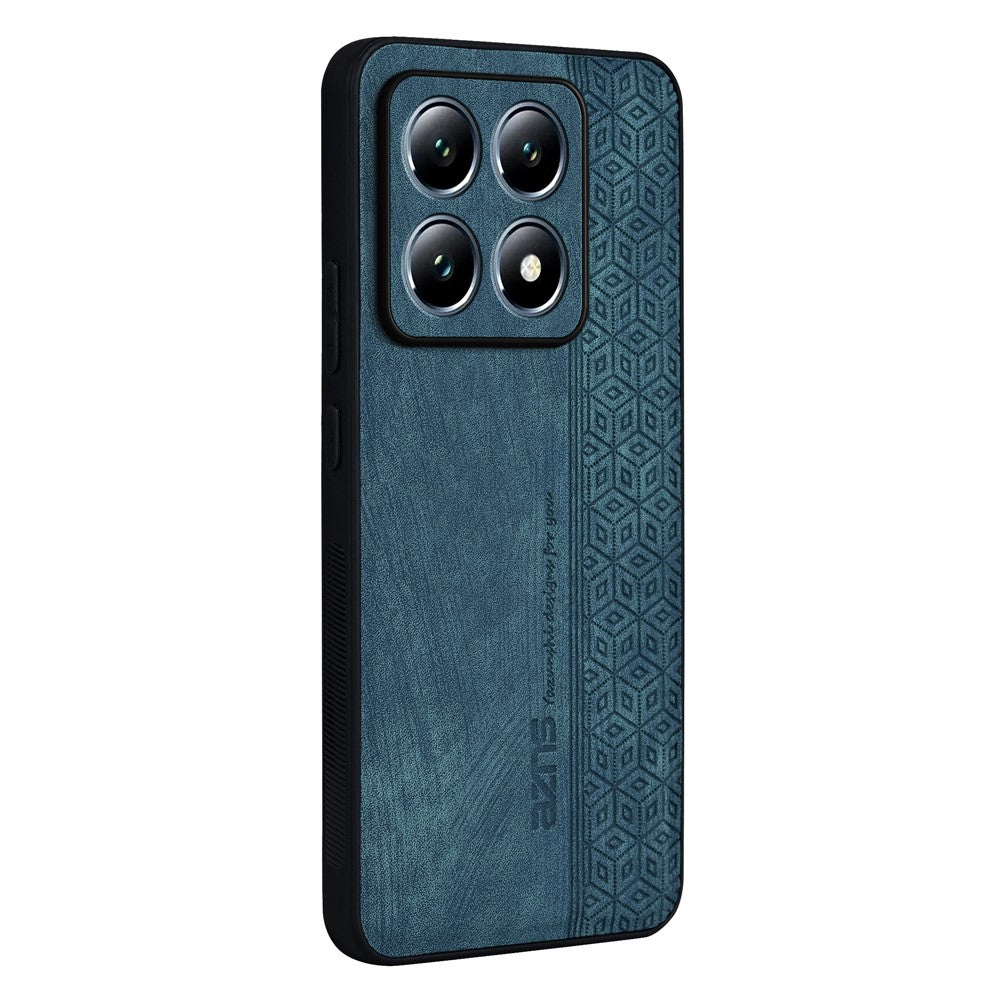 AZNS For Xiaomi 14T Pro Case Protective PU Leather Covered TPU Phone Shell
