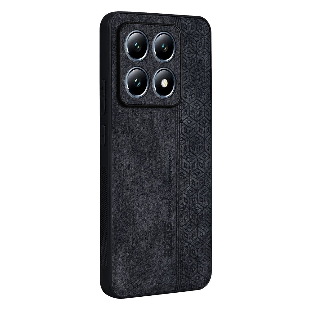 AZNS For Xiaomi 14T Pro Case Protective PU Leather Covered TPU Phone Shell