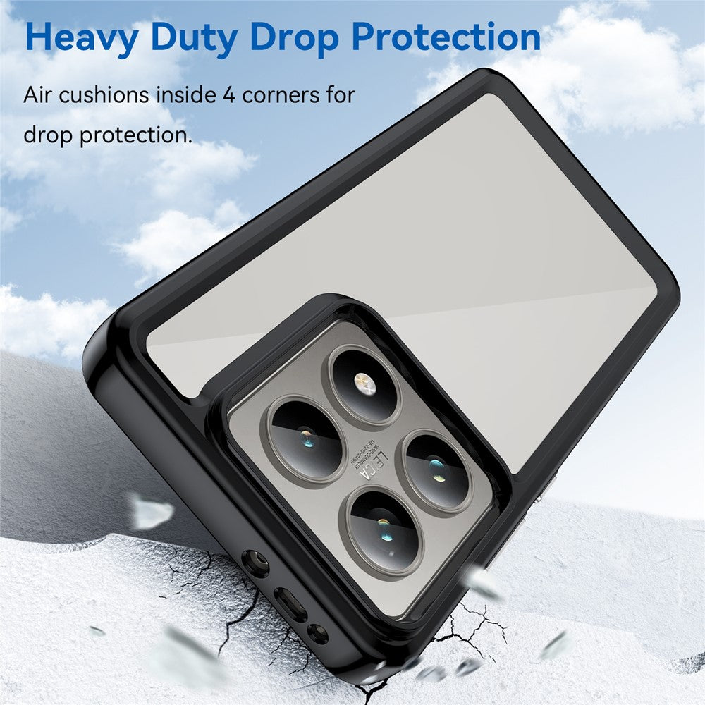 For Xiaomi 14T / 14T Pro Case TPU +Acrylic Protective Clear Phone Cover