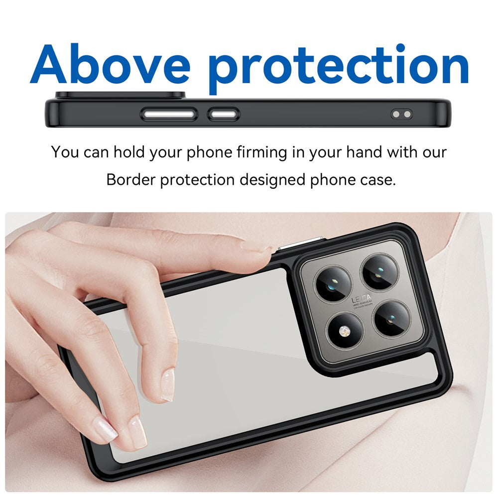 For Xiaomi 14T / 14T Pro Case TPU +Acrylic Protective Clear Phone Cover