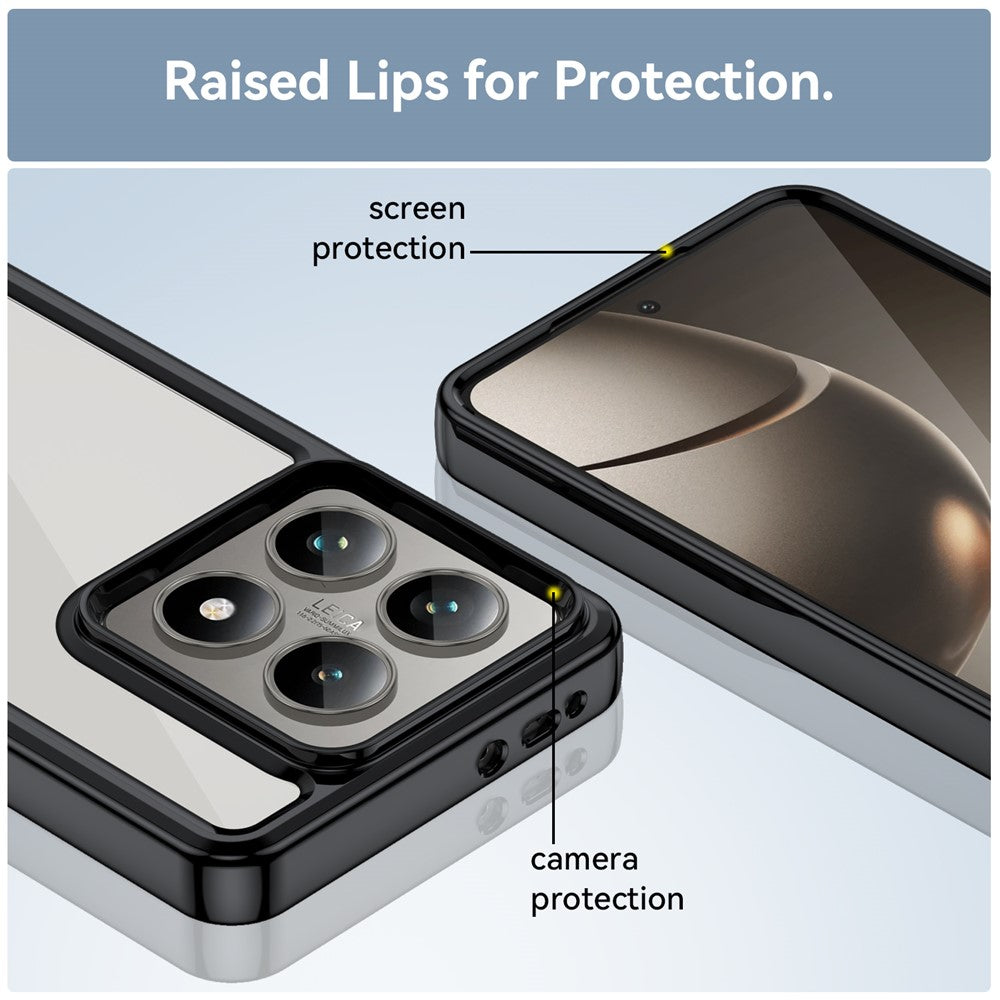 For Xiaomi 14T / 14T Pro Case TPU +Acrylic Protective Clear Phone Cover