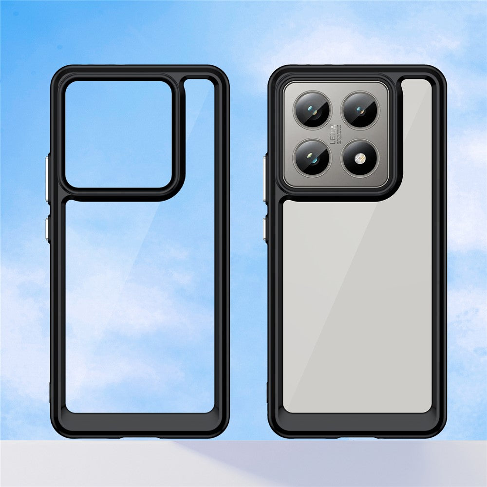 For Xiaomi 14T / 14T Pro Case TPU +Acrylic Protective Clear Phone Cover