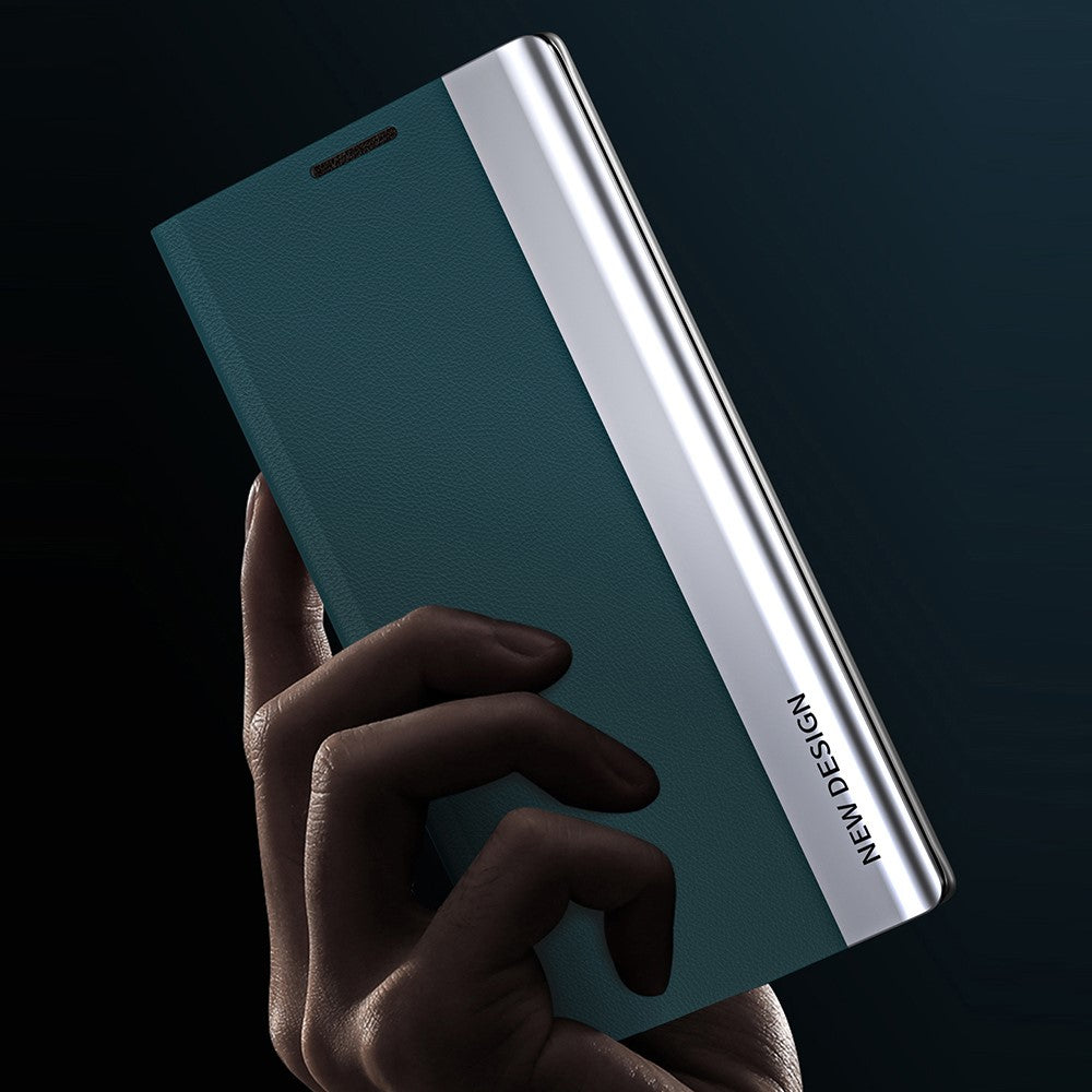 Galaxy A16 5G/4G Klappbare Hülle – elegant, stoßfest, mit Ständer & galvanisierter Oberfläche