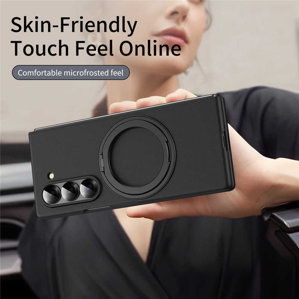 Galaxy Z Fold5 5G Magnetische Hülle – Mit Ringständer & Glasfilm