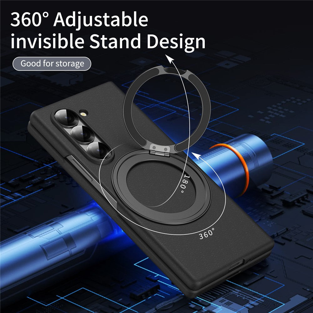 Galaxy Z Fold5 5G Magnetische Hülle – Mit Ringständer & Glasfilm