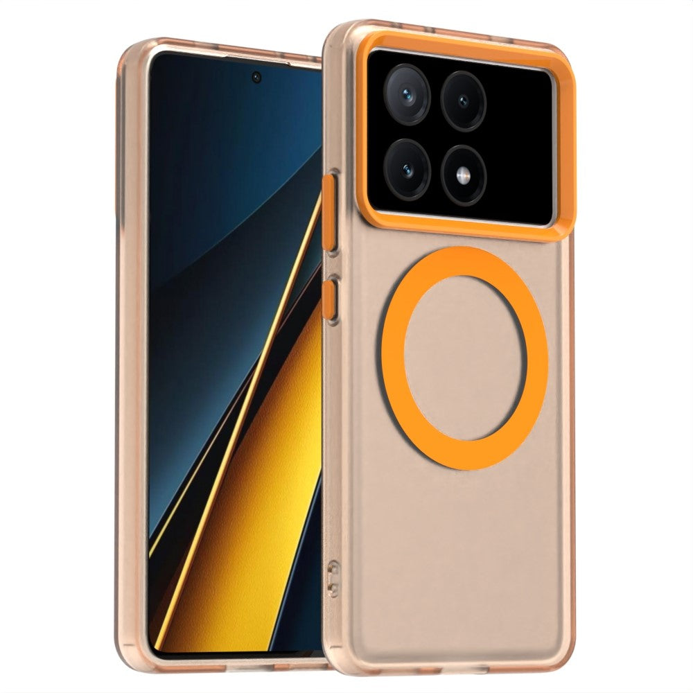Candy Series For Xiaomi Poco X6 Pro 5G / Redmi K70E 5G Magnetic Case PC+TPU+PET Anti-Drop Phone Cover