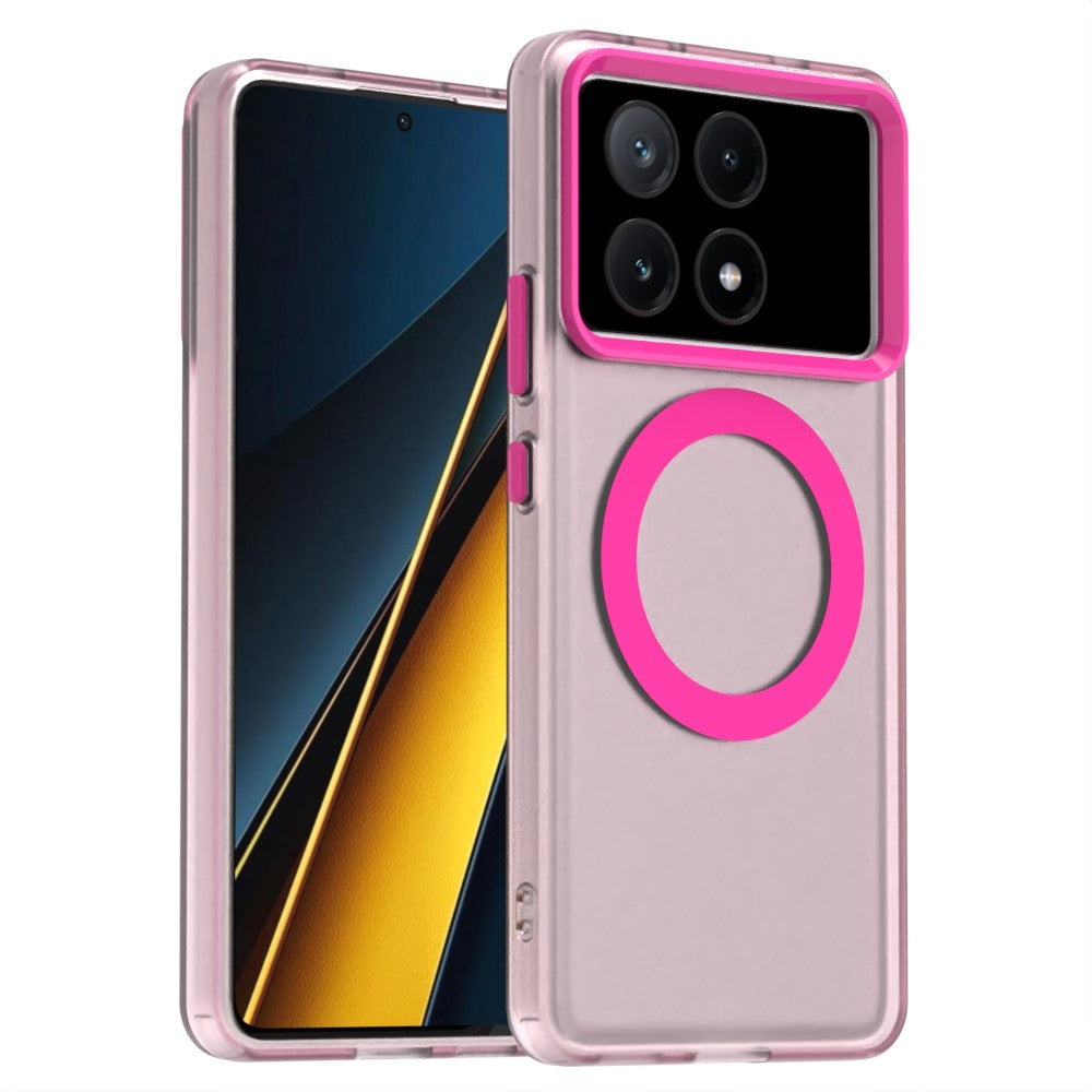 Candy Series For Xiaomi Poco X6 Pro 5G / Redmi K70E 5G Magnetic Case PC+TPU+PET Anti-Drop Phone Cover
