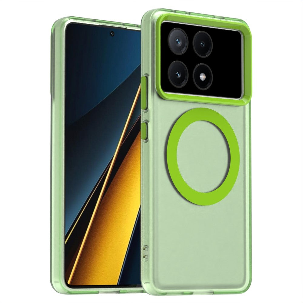 Candy Series For Xiaomi Poco X6 Pro 5G / Redmi K70E 5G Magnetic Case PC+TPU+PET Anti-Drop Phone Cover