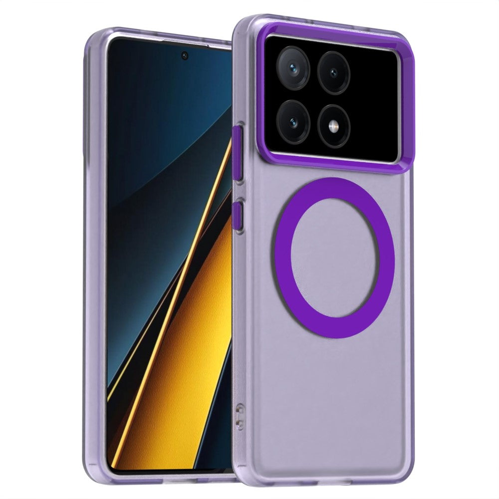 Candy Series For Xiaomi Poco X6 Pro 5G / Redmi K70E 5G Magnetic Case PC+TPU+PET Anti-Drop Phone Cover
