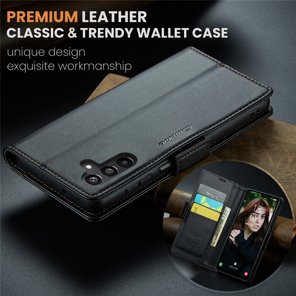 Galaxy A16 5G/4G Glänzende Wallet-Hülle – RFID-Schutz & Ständer