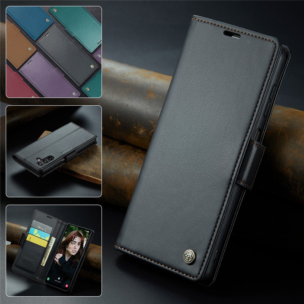 Galaxy A16 5G/4G Glänzende Wallet-Hülle – RFID-Schutz & Ständer