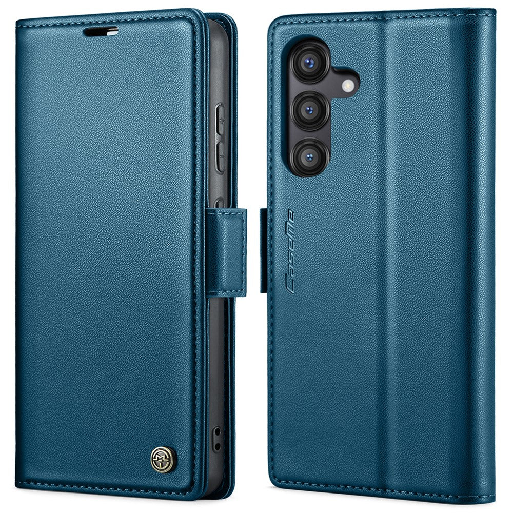 Galaxy S24 FE Glänzende Wallet-Hülle – RFID-Schutz & Ständer