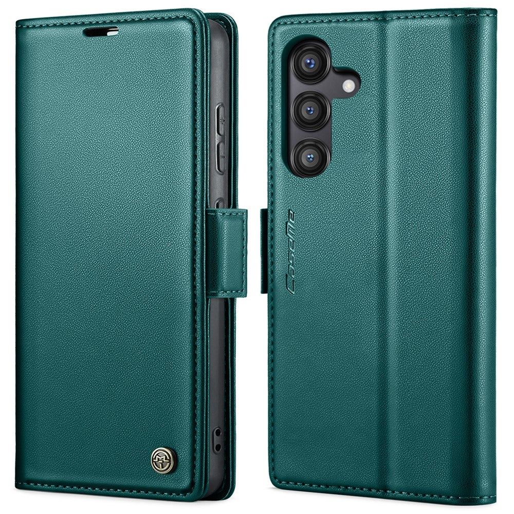 Galaxy S24 FE Glänzende Wallet-Hülle – RFID-Schutz & Ständer