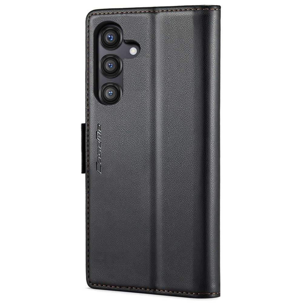 Galaxy S24 FE Glänzende Wallet-Hülle – RFID-Schutz & Ständer