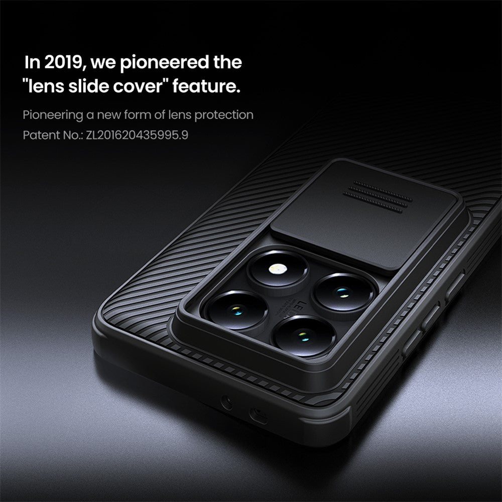 NILLKIN Camshield Pro Series for Xiaomi 14T Pro Case PC+TPU Slide Camera Lid Phone Cover