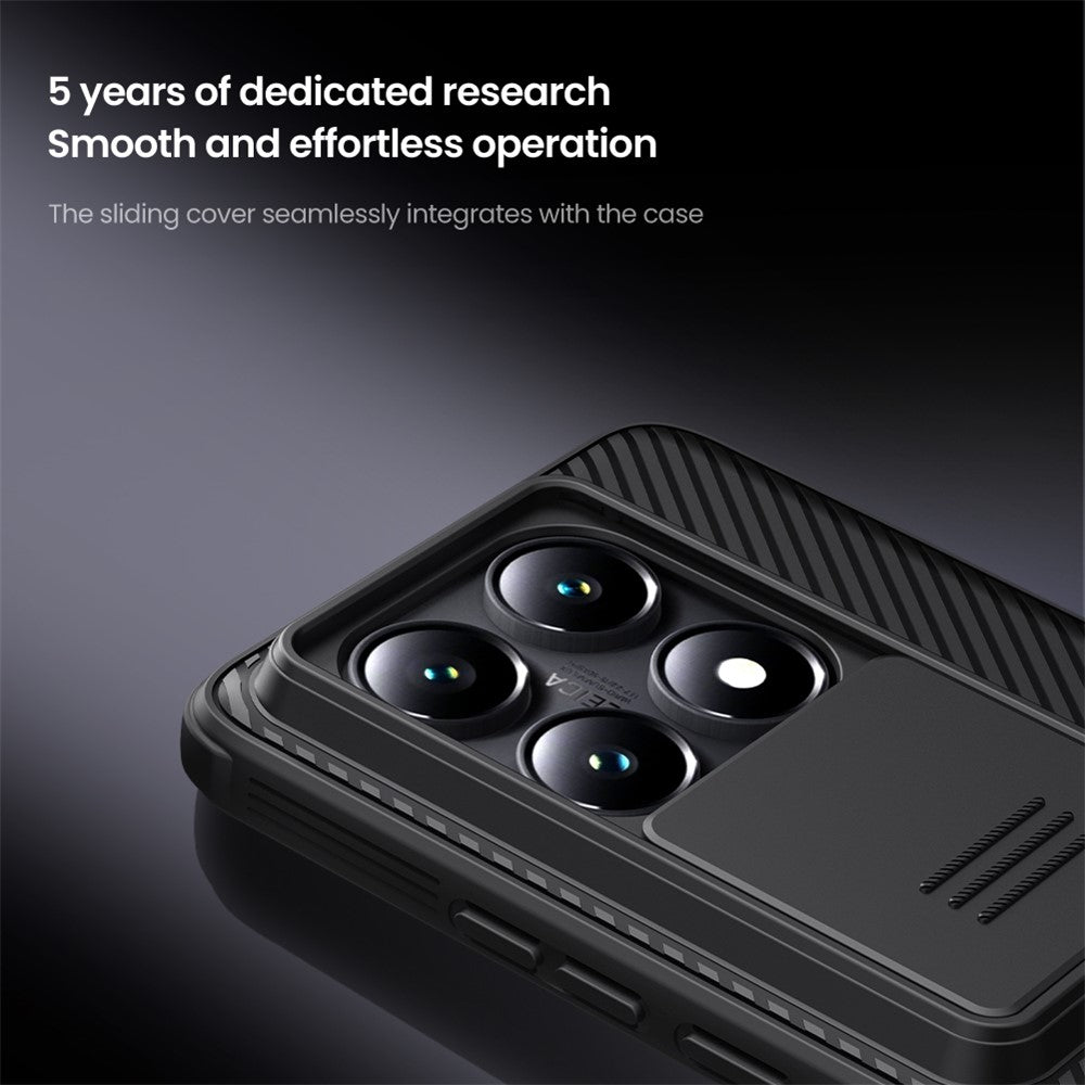 NILLKIN Camshield Pro Series for Xiaomi 14T Pro Case PC+TPU Slide Camera Lid Phone Cover