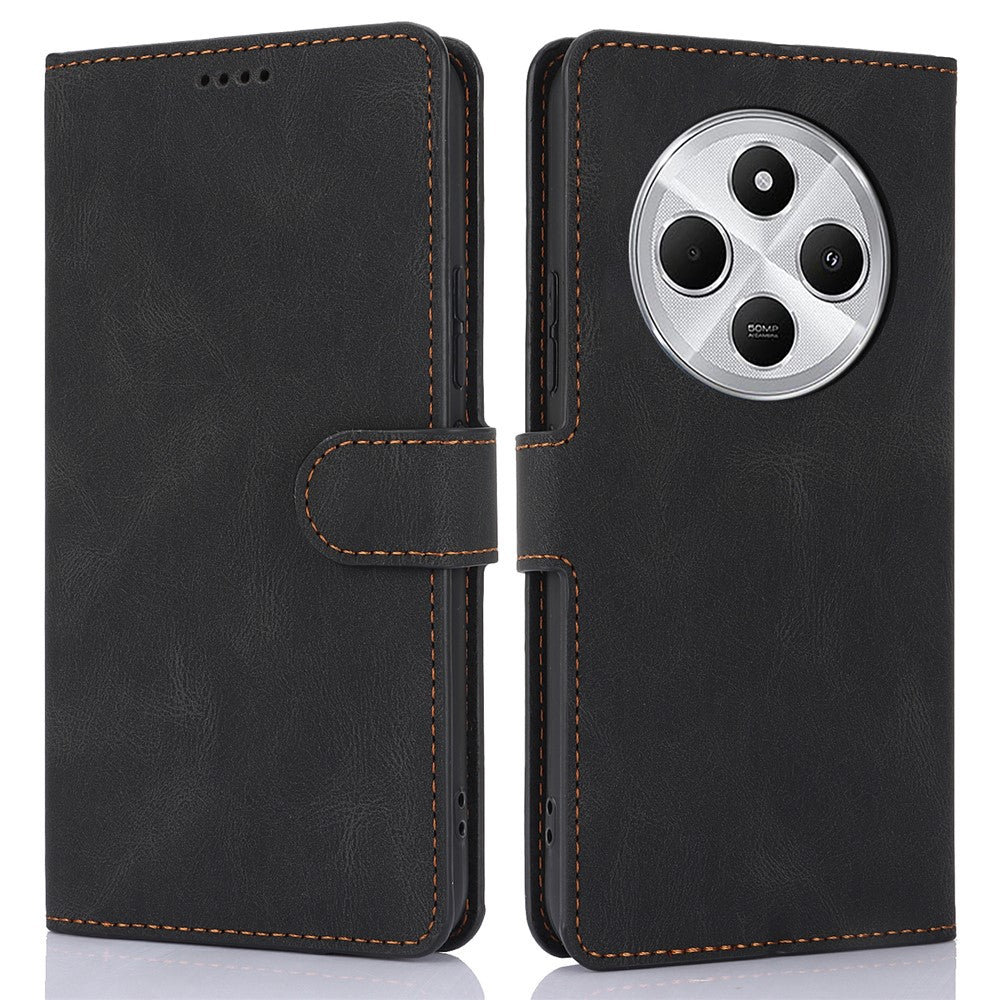 For Xiaomi Poco C75 4G / Redmi 14R 5G / 14C 4G Case PU Leather Phone Cover with Wallet Stand View