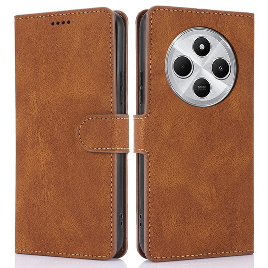 For Xiaomi Poco C75 4G / Redmi 14R 5G / 14C 4G Case PU Leather Phone Cover with Wallet Stand View