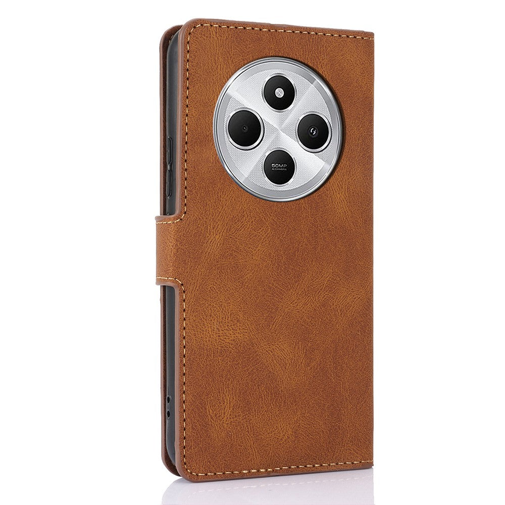 For Xiaomi Poco C75 4G / Redmi 14R 5G / 14C 4G Case PU Leather Phone Cover with Wallet Stand View