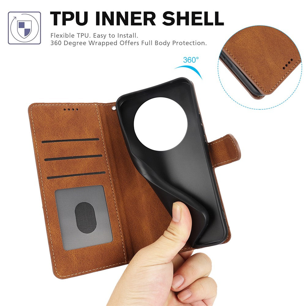 For Xiaomi Poco C75 4G / Redmi 14R 5G / 14C 4G Case PU Leather Phone Cover with Wallet Stand View