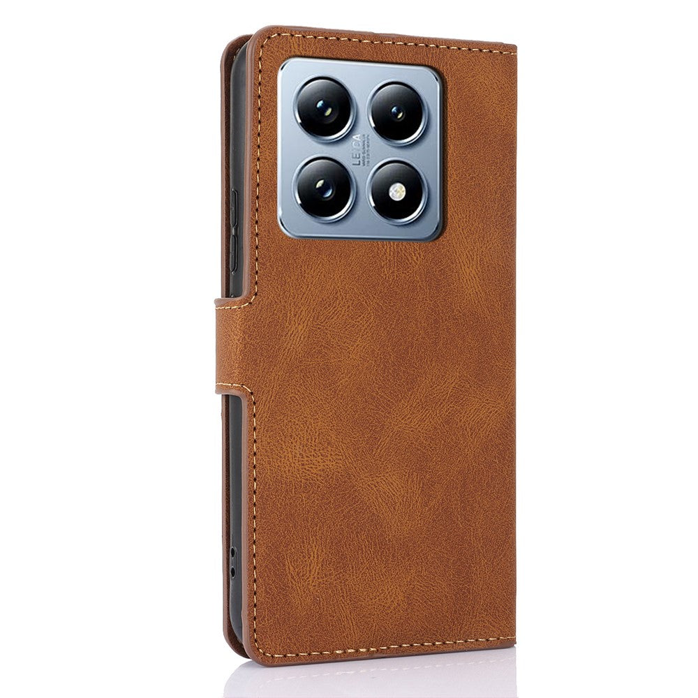 For Xiaomi 14T Case PU Leather Phone Cover with Wallet Stand View