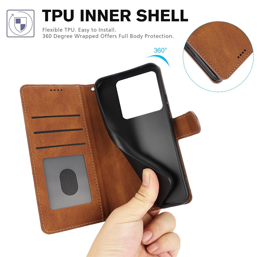 For Xiaomi 14T Case PU Leather Phone Cover with Wallet Stand View