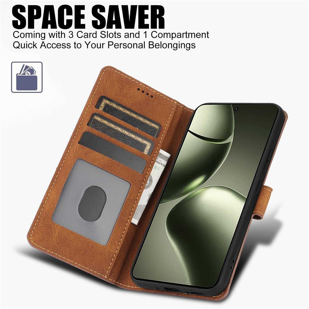 For Xiaomi 14T Case PU Leather Phone Cover with Wallet Stand View